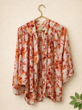 Forever 21 Plus Floral Kimono – Lightweight Boho Layering Piece (XL/1X)